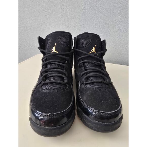 Kids Air Jordan 12 Sneakers Retro GS Black Gold Size 5.5Y Streetwear 90 - Picture 4 of 7